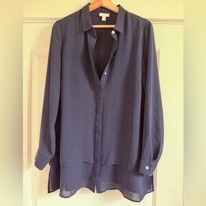 J Jill Navy Blue  Blouse